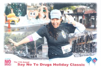 Aurora giving a little happy pose after the Universal Studios Say No to Drugs Race 2012