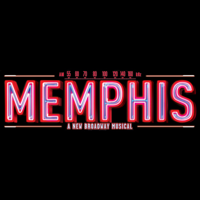 logo for Memphis the musical on Broadway