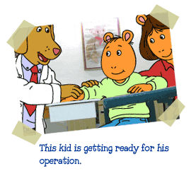 Photo Credit: Childrenshospital.org/arthur/ (A super cute guide for kids who are going to have surgery at Children's Hospital Boston)