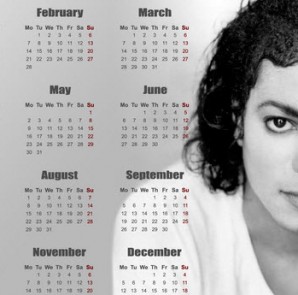 (This isn't from this year, 'cause there is no Feb. 29, but this is just an example or really, how else could you want to keep a schedule?)Photo Credit: MichaelJacksonsPictures.com