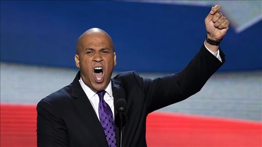 And here's one more picture of Cory Booker. 