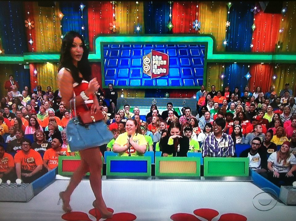 Aurora De Lucia beside herself in contestant's row on The Price is Right