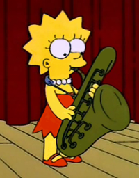 Lisa Simpson saxophone