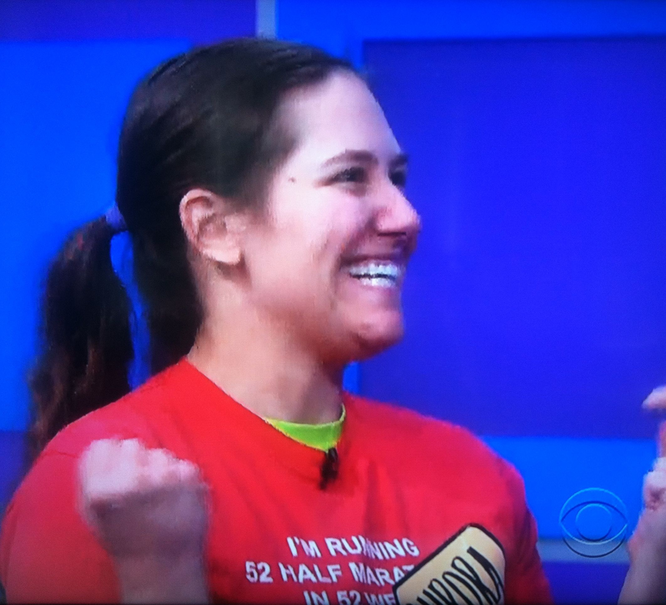 Aurora De Lucia smiling really big on The Price is Right