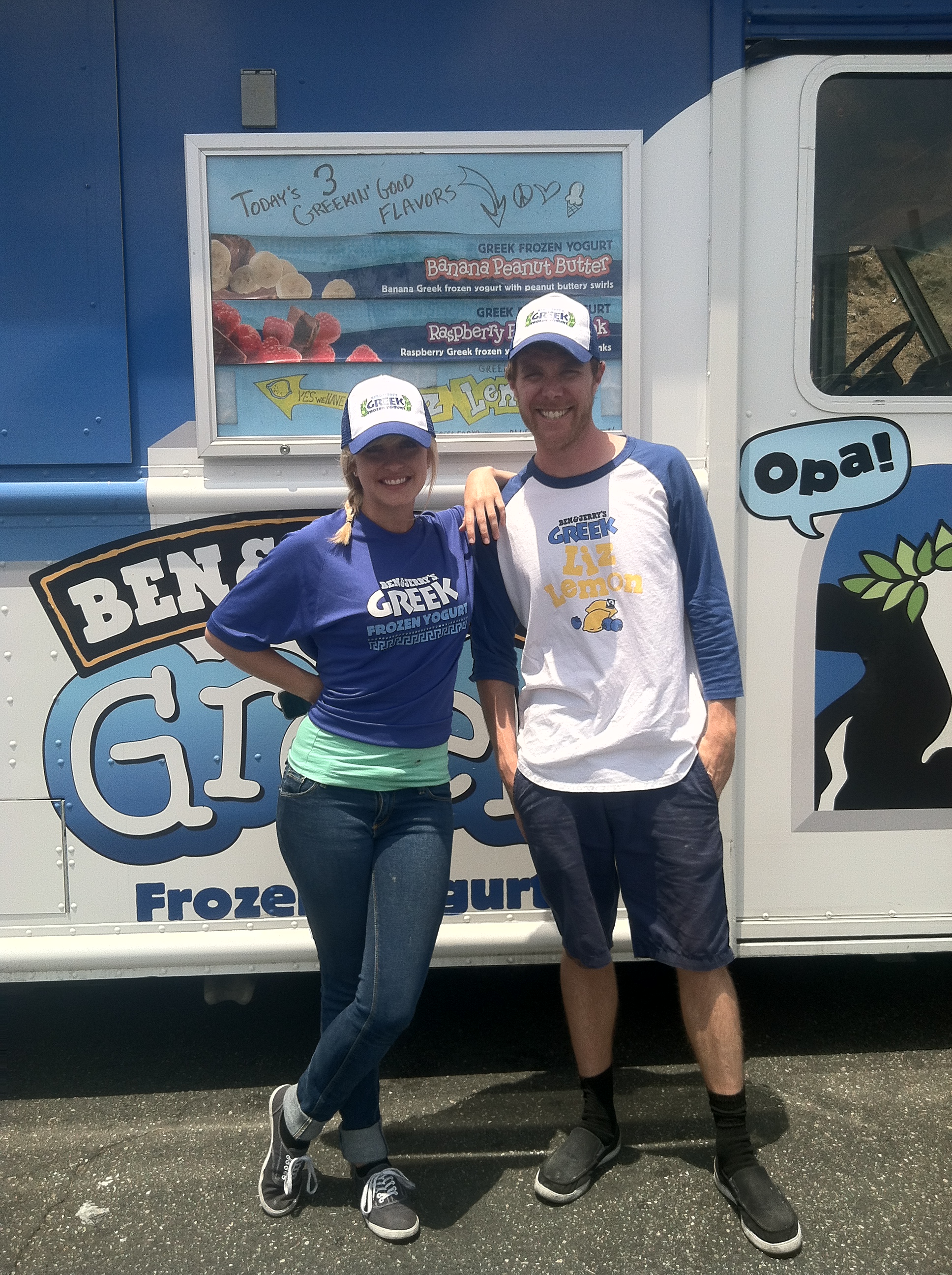 The awesome Jana and Dan of Ben and Jerry's truck fame. 
