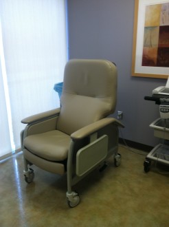 huge chair at OSU medical center