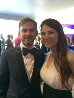 Dominic Monaghan and Aurora De Lucia at the Creative Arts Emmys 2014