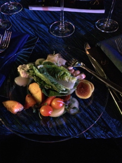 first course salad at the Creative Arts Emmys Governor's Ball 2014