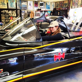 Oh, you know, just chillin' in the Batmobile. Whateva. ;) (Just another day at work :-P)