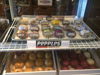Peeples donut display in San Francisco Ferry building
