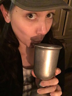 Aurora with a goblet at City Tavern