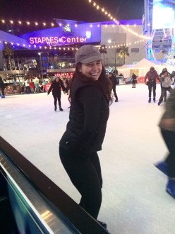 Aurora at the Staples Center skating rink 1