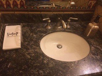 bathroom at the Universal Studios VIP experience