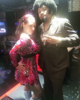 Larry Wilmore and Aurora De Lucia on '70s day