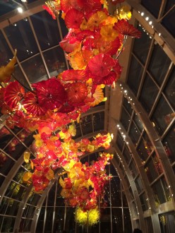 Chihuly Glass on ceiling