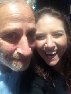 Jon Stewart selfie with Aurora De Lucia