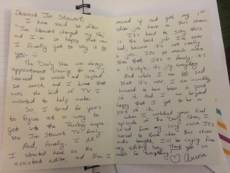 My letter to Jon Stewart