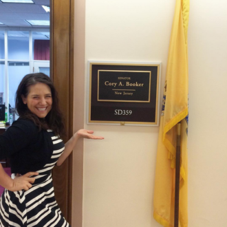 Aurora at Cory Booker's office
